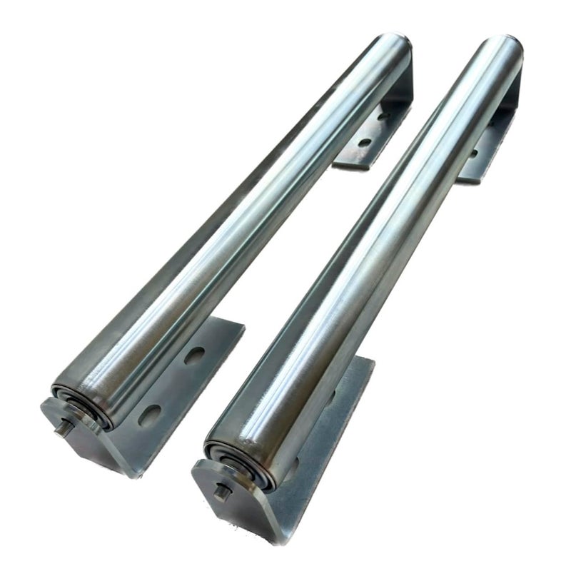 Gascem Long Roller with Bracket Set 16 Length 15 Diameter Galvanized Steel Versatile Support for Roller Stands Woodworking and Conveyors Pack of 2 - Image 2