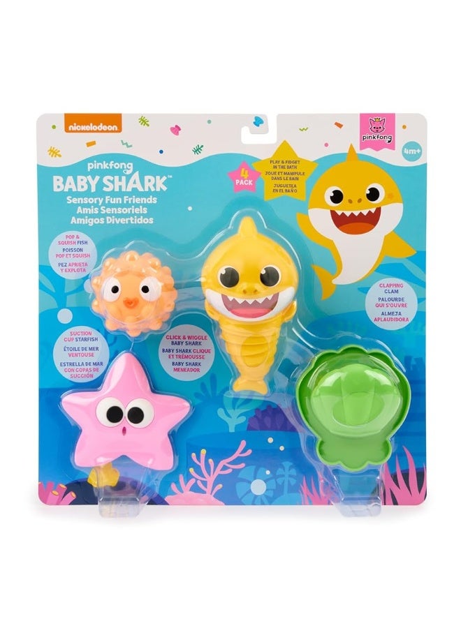BABY SHARK Baby Shark Sensory Fun Friends 4 Pack Fidget Toys Develop Sensory Skills 4 Months - Image 3