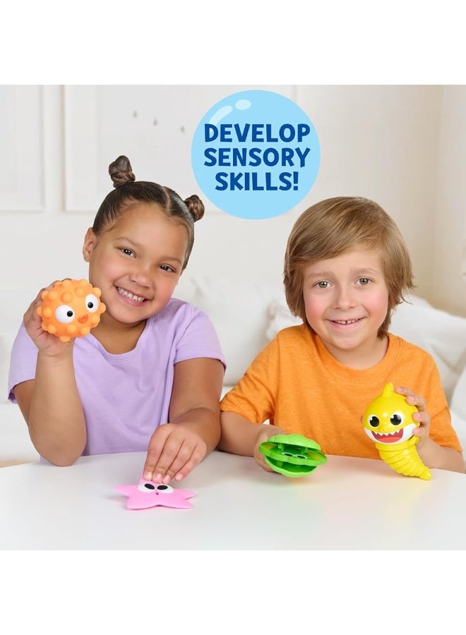 BABY SHARK Baby Shark Sensory Fun Friends 4 Pack Fidget Toys Develop Sensory Skills 4 Months - Image 2