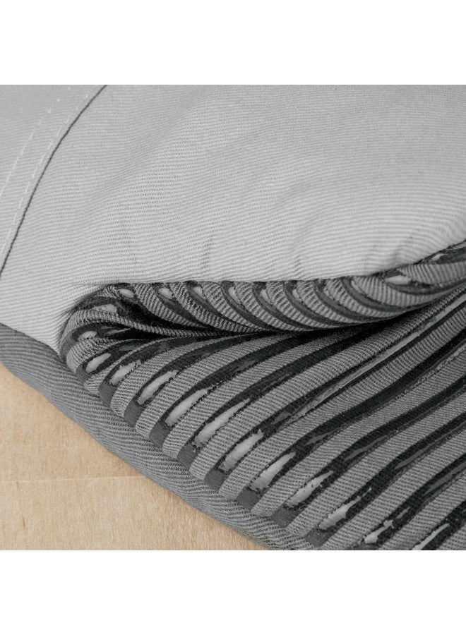 KitchenAid Beacon Two-Tone Non-Slip Mini Oven Mitt Set, Cool Grey/Frost Grey, 5.5"x8", 2 Piece - Image 2