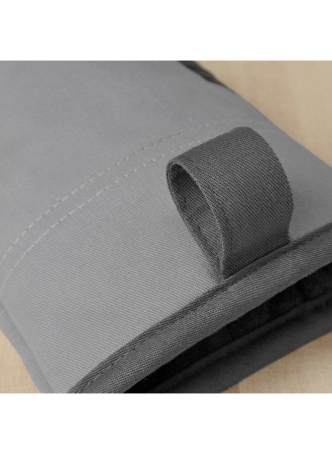 KitchenAid Beacon Two-Tone Non-Slip Mini Oven Mitt Set, Cool Grey/Frost Grey, 5.5"x8", 2 Piece - Image 3