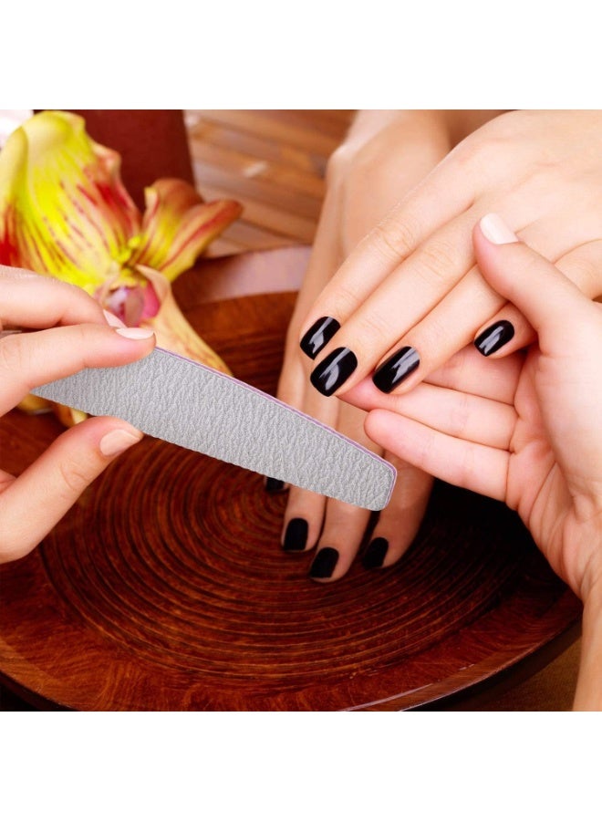 10 PCS Professional Nail Files, Double Sided Emery Board, Manicure Pedicure Tool, Reusable Fingernail File, Pet Grooming Tools, Suitable for Home and Salon Use, 100 180 Grit - Image 3