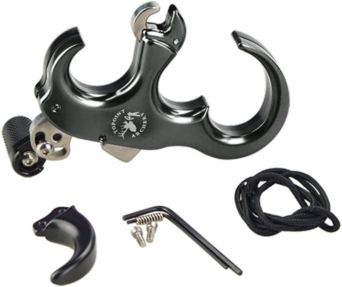 SHARROW Bow Release Aid 3/4 Fingers Automatic Archery Release Aluminium Alloy Thumb Trigger for Compound Bow Accessory - Image 5