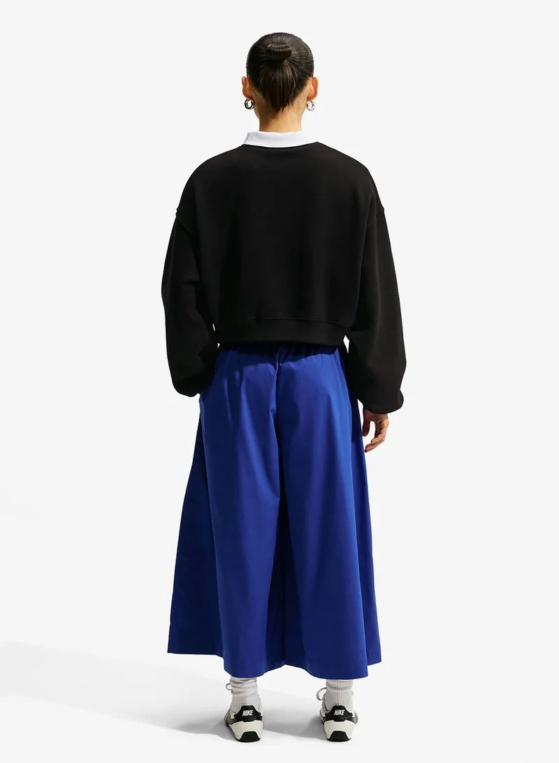 Nike BLACK/(SAIL) W NK STDO FLC MW OS CROP CREW for Women | Best Price UAE