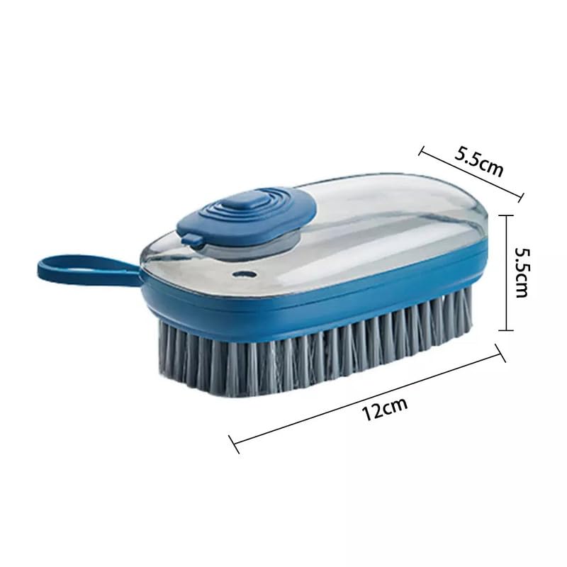 POPLEY Kitchen Brush Cleaning Brush Automatic Liquid Discharge Decontamination Laundry Brush Pot Brush MultiFunction Kitchen Waterjetting Detergent Press Dishwashing Brush - Image 2