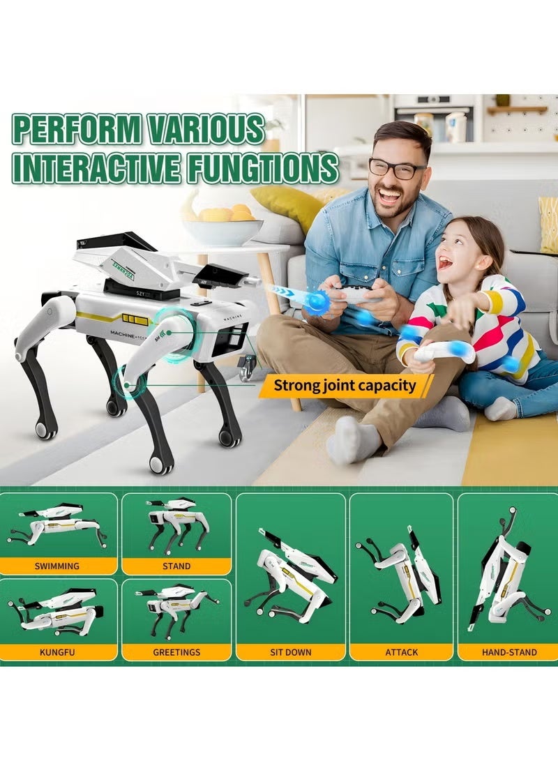ELTRAZONE Smart Robotic Dog with Voice Command & App Programming, Interactive Walking Dancing Robot Toy, Rechargeable Educational Electronic Pet for Kids with Sound Lights & Play Modes - Image 4