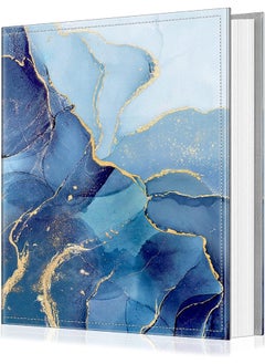 Fintie Fintie Photo Album 4x6 Photos - 600 Pockets Large Capacity Photo Book Cover for Family Wedding Anniversary Baby Vacation Pictures, Ocean Marble  - Image 1