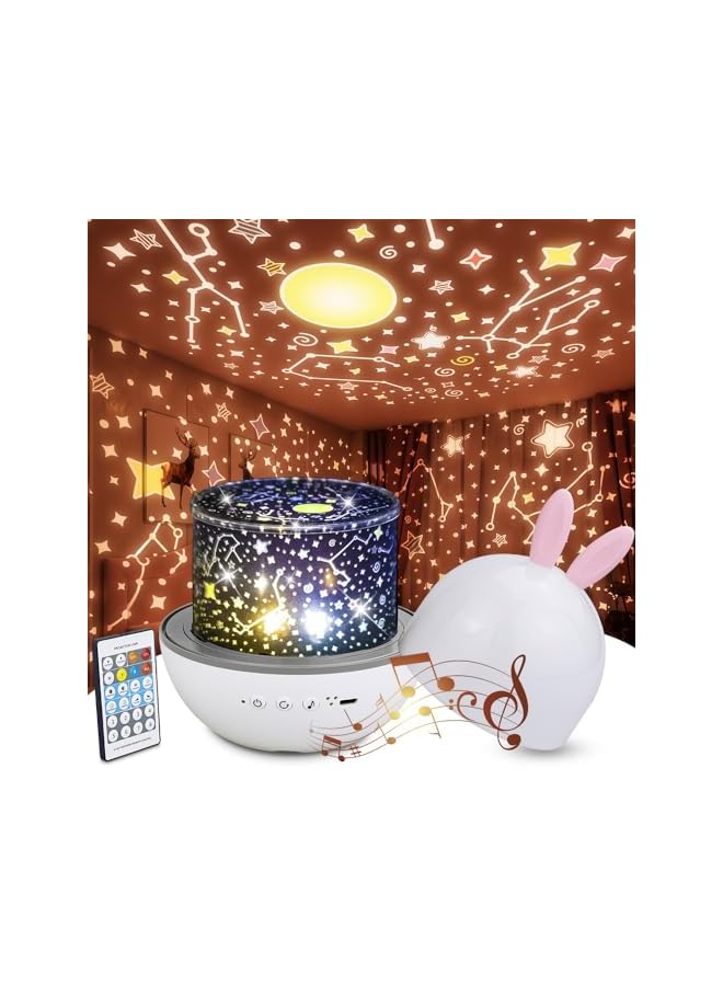 The Bros Star Projector Night Light for Kids, Kids Night Light Projector with Remote AUTO Timer Dimmable for Bedroom Decor Rechargeable Toddler Night Light for Boys Girls Baby Gift - Image 2