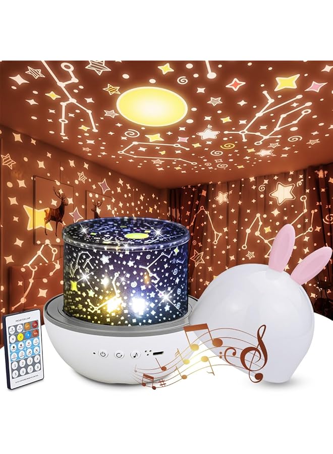 The Bros Star Projector Night Light for Kids, Kids Night Light Projector with Remote AUTO Timer Dimmable for Bedroom Decor Rechargeable Toddler Night Light for Boys Girls Baby Gift - Image 1
