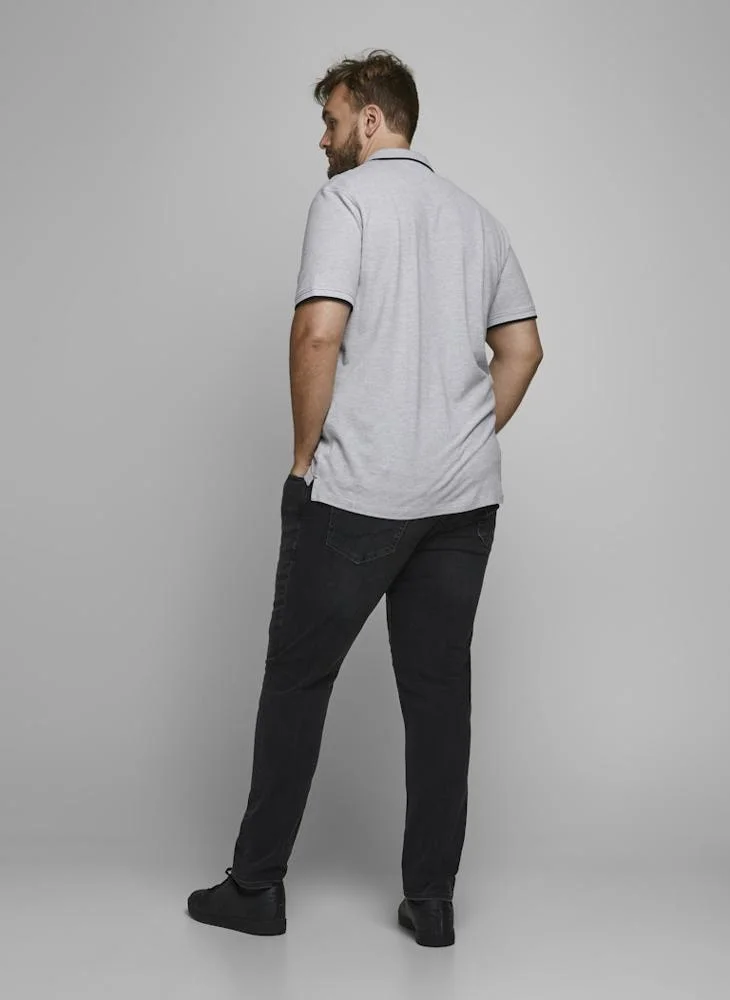 JACK & JONES Jjepaulos Logo Print Polo Shirt