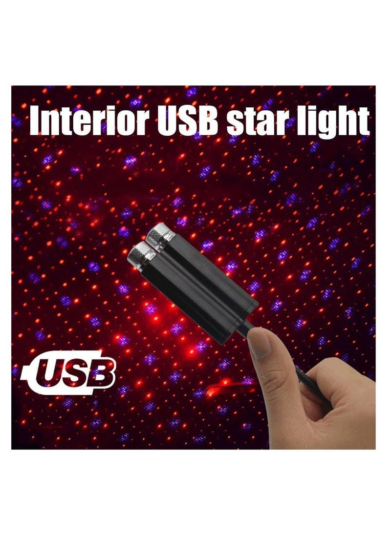 Car Roof Dual Star Light Interior LED Starry Atmosphere Ambient Projector USB Decoration Night Home Decor Galaxy Lights - Image 5