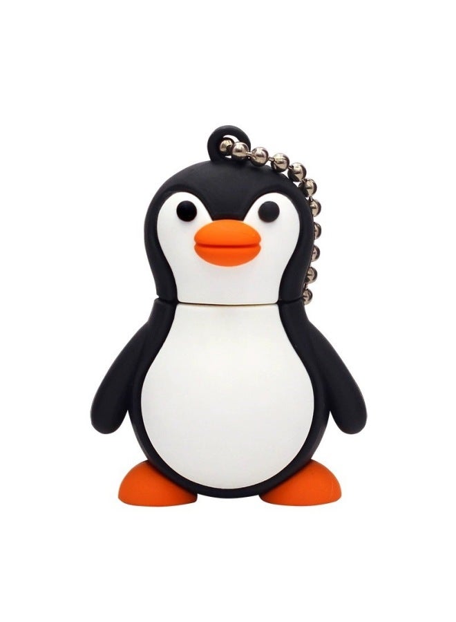 Cartoon USB 16g Cute Creative Mini USB 32g Doll Gift USB Company Exhibition Bidding USB Wholesale-Color:Penguin-Capacity:128GB  - Image 1