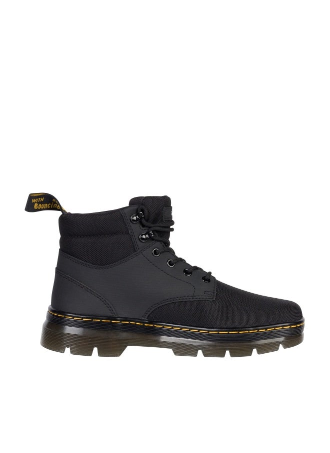 Dr Martens حذاء دكتور مارتنز راكيم للأزياء للجنسين، أسود شديد التحمل 50/50+ajax، 12 أمريكي للرجال - Image 1