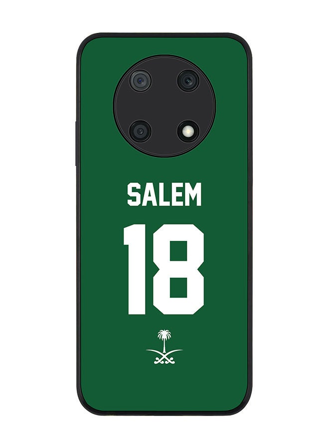 Stylizedd Rugged Black edge case for Huawei nova Y90 Slim fit Soft Case Flexible Rubber Edges Anti Drop TPU Gel Thin Cover - Football Team - Saudi Arabia Player Name - Salem - Image 1