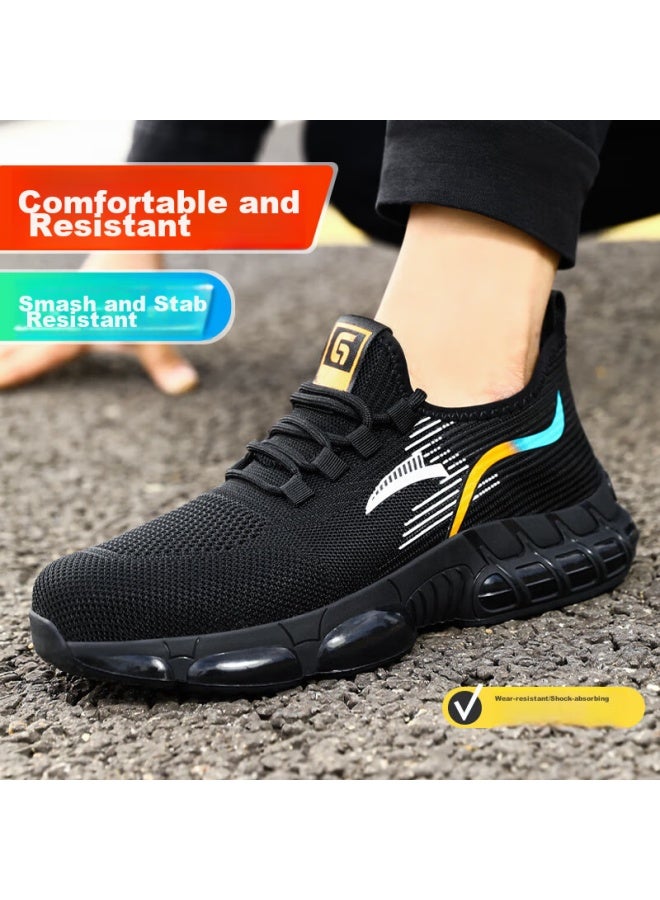 Jingtu Safety Shoes For Men, Summer Breathable, Steel Toe Cap, Puncture-Resistant, Lightweight, Work Functional Shoes 3023 Size 43 - Image 5