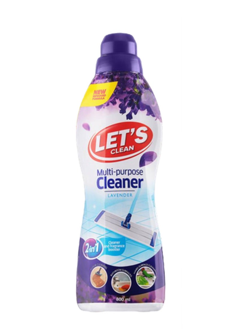 LET'S CLEAN Multi-purpose Cleaner Assorted 800ml, Pack of 3 - Image 2