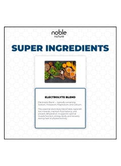 noble nature Electrolyte 20x2 Effervescent Tablets - With Sodium, Potassium, Magnesium, Calcium, Vitamin C, B6, B12, & Zinc - Sugar-Free, Vegan, Keto-Friendly - Lemon Flavor  - Image 5
