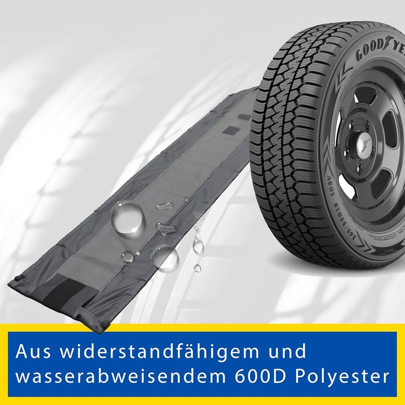 GOODYEAR Tyre bags made of 600D polyester for transporting, storage of tyres, UV protection, water-repellent, black, set of 4 Multi-demand satisfied design - Image 3