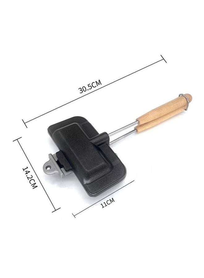 Double-sided Sandwich Panini Maker Bread Mold Non-stick Coating Breakfast Pot Outdoor Gas Frying Pan Baking Tray Kitchen Tools-Color:Double-sided Sandwich Clip - Image 3