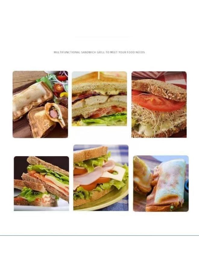 Double-sided Sandwich Panini Maker Bread Mold Non-stick Coating Breakfast Pot Outdoor Gas Frying Pan Baking Tray Kitchen Tools-Color:Double-sided Sandwich Clip - Image 4