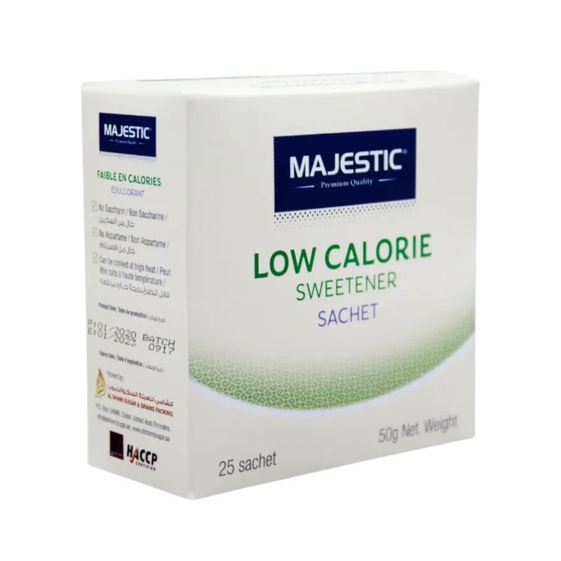 Majestic Premium Quality Low Calorie Sweetener Sticks- 25pcs