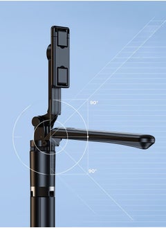 Generic 180cm Extendable Selfie Stick Tripod with Bluetooth Remote – 360° Rotatable Phone Stand for iPhone/Android, Portable Travel Tripod for Video Recording, Live Stream & Vlog (Black)  - Image 4