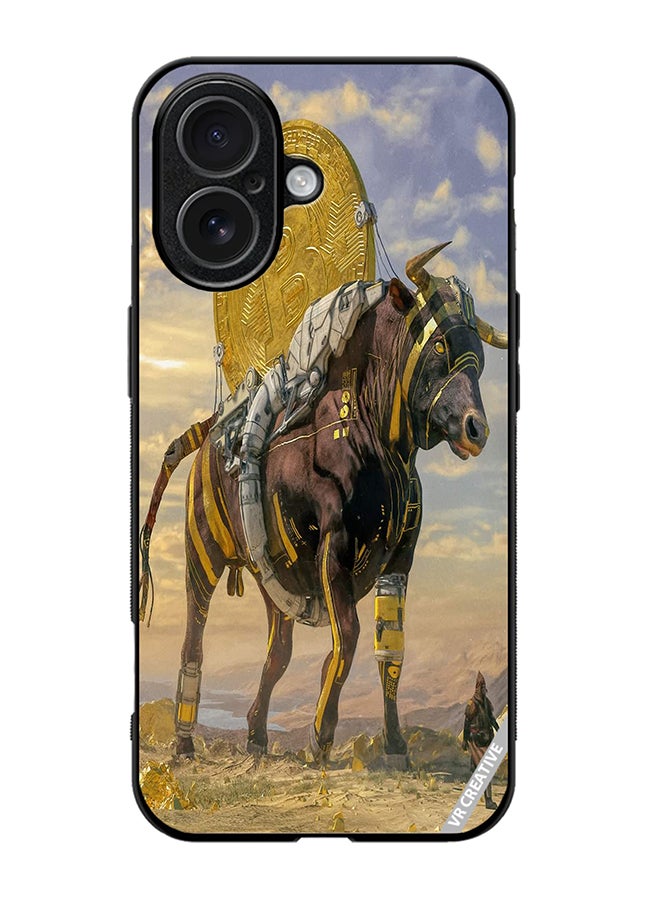 Protective Case Cover For Apple iPhone 17 Bitcoin Horse Design Multicolour