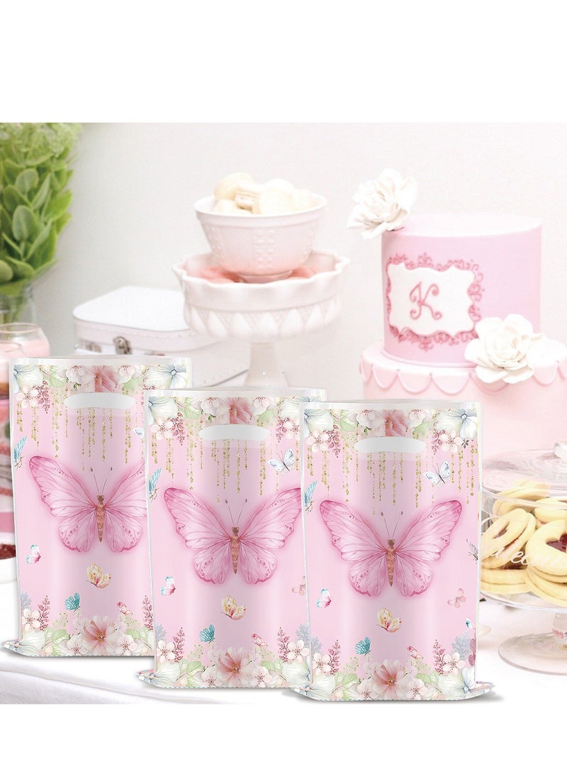 20 PCS Beautiful Butterfly Birthday  Supplies Cartoon Candy Bag Tote Bag Kids Gift Bag Adult Birthday  Decorations - Image 5
