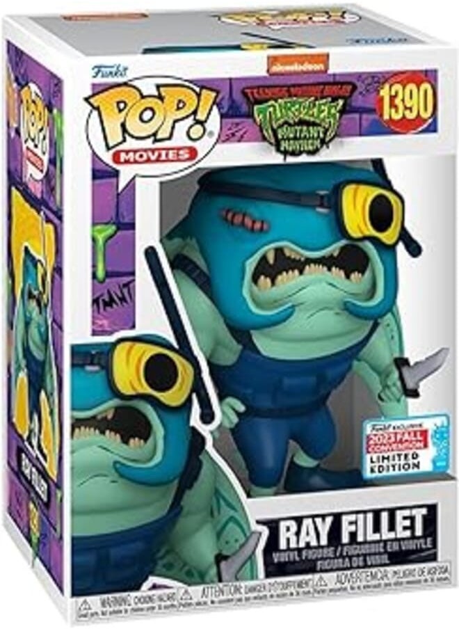 Funko Pop! Movies: TMNT Teenage Mutant Ninja Turtles Mutant Mayhem - Ray Fillet (NYCC 2023 Shared Exclusive) 