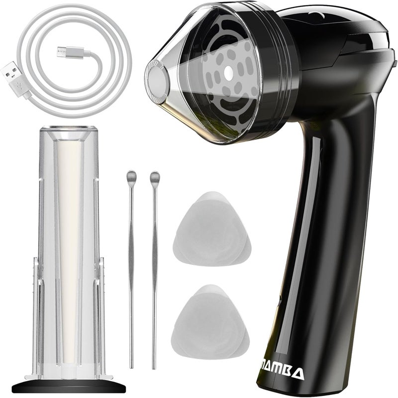 Mamba Loader XL 2g Black USB Electric Herb Grinder. Small Portable Metal Herbal Machine & Spice Mill for the Kitchen - Image 1