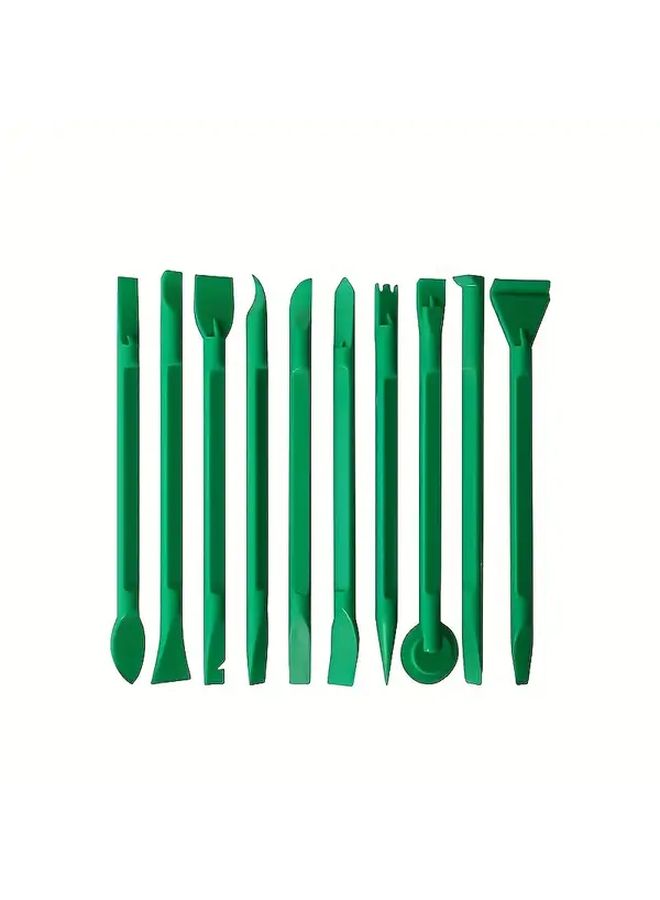 Green 10pcs Plastic Prying Tool Kit for Phone Laptop Computer Repair - Image 4