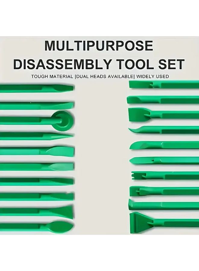 Green 10pcs Plastic Prying Tool Kit for Phone Laptop Computer Repair - Image 1
