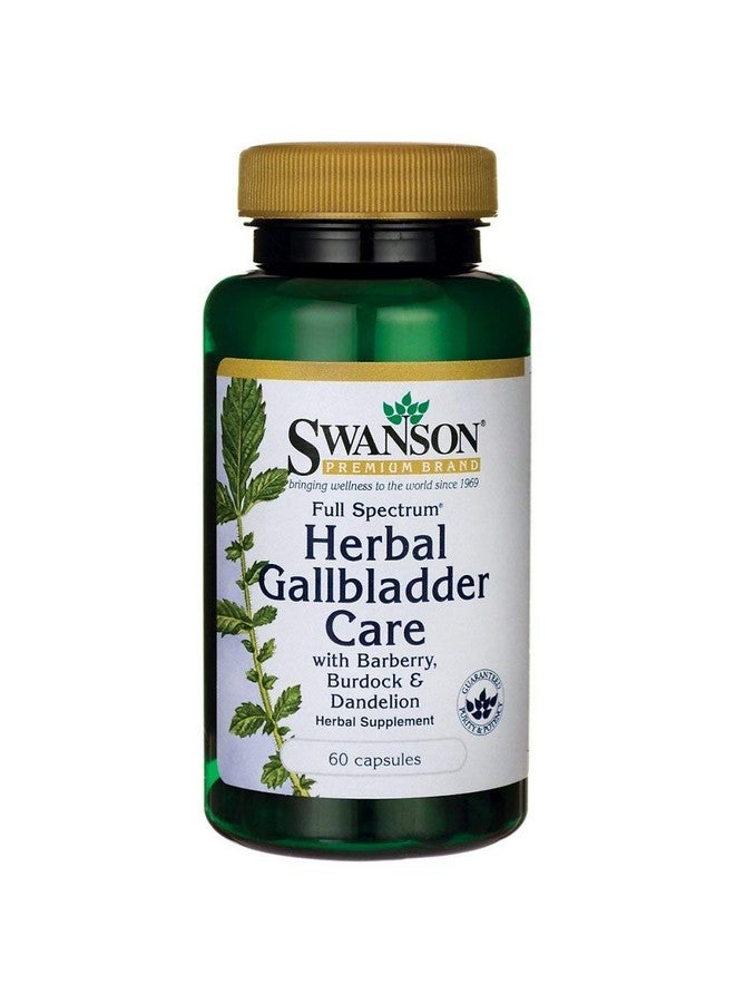 Swanson Full Spectrum Herbal Gallbladder Care 60 Capsules - Image 1