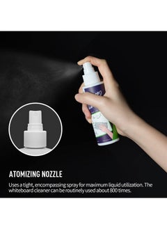 Loukin Non-Toxic Whiteboard Cleaner, 3.4 Fl Oz Dry Erase Board Cleaner, Low-Odor White Board Cleaning Spray, Removes Stubborn Marks From Whiteboards  - Image 4