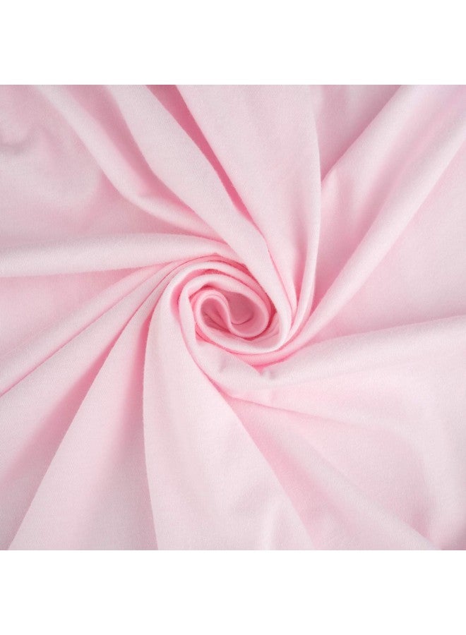 SHEETWORLD.COM SheetWorld Fitted Pack N Play Playard Sheet Compatible with Maxi COSI Swift Play Yard 31 x 39 inches, 100% Cotton Jersey, Hypoallergenic, Butter Soft, Baby Pink, Made in USA - Image 2