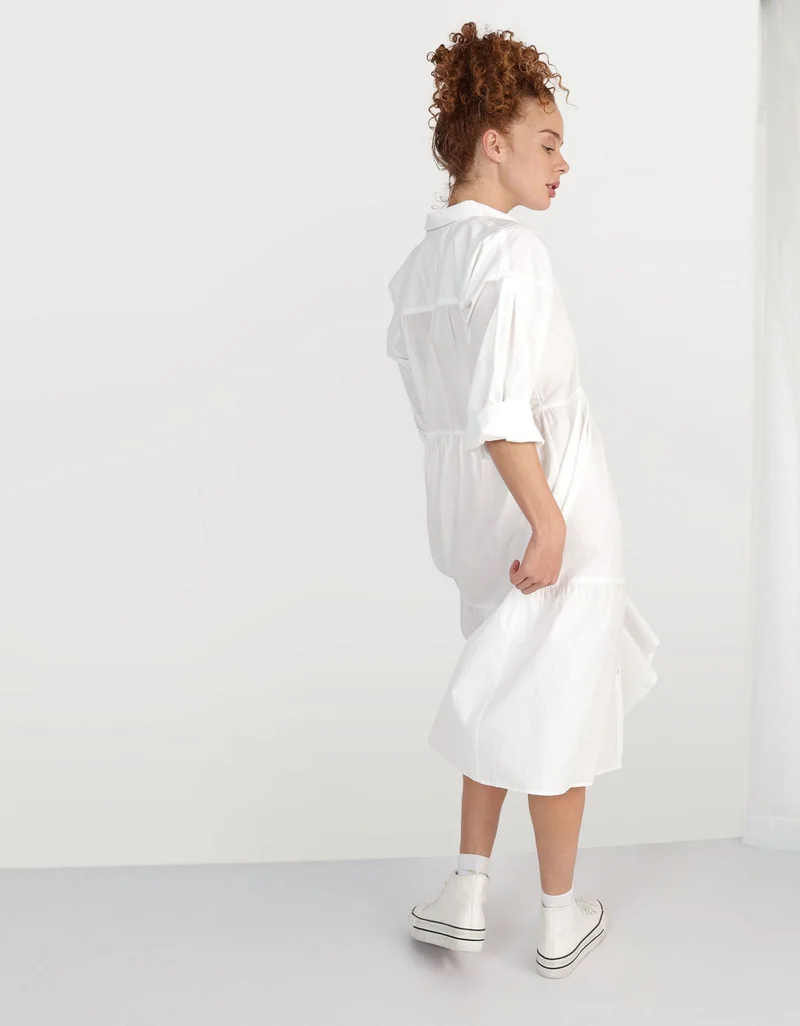 Aerie Good Day Midi Shirt Dress