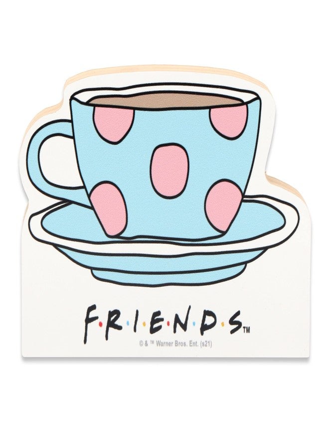 Open Road Brands Friends The TV Series Polka Dot Mug Wood Shelf Sitter Decor to Hang or Display for Any Friends Fan - Image 1