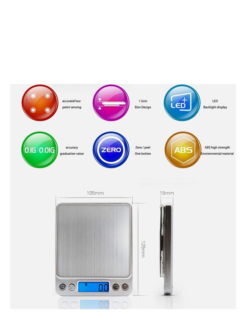 ARCOON LCD Portable Mini Electronic Digital Scales 3000g/0.1g Pocket Case Postal Kitchen Jewelry Weight Balance Scale