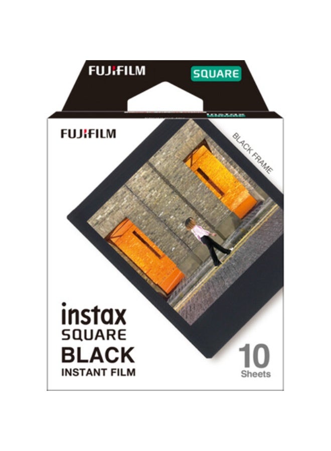 إنستاكس FUJIFILM instax SQUARE Black Instant Film (10 Exposures) - Image 1