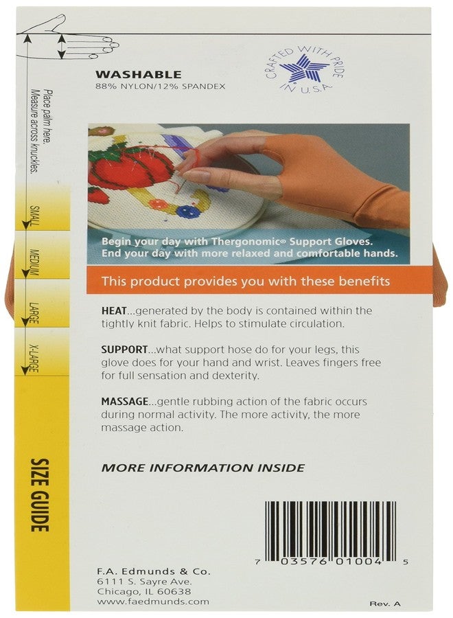 Edmunds Thergonomic Frank A. Edmunds Hand-Aids Support Gloves, Large, HA-4 - Image 3