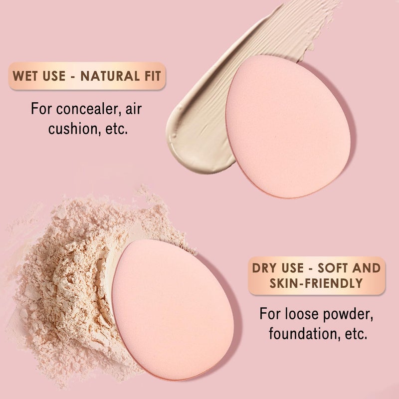 TORMEN 6 Pcs Air Cushion Makeup MINI Triangle Sponges Powder Puff Latex Free Multi Shaped Blender Wet & Dry Beauty Tool Set Suitable for All Cosmetics Foundation BB Cream Blush Powder (Mixed) - Image 3
