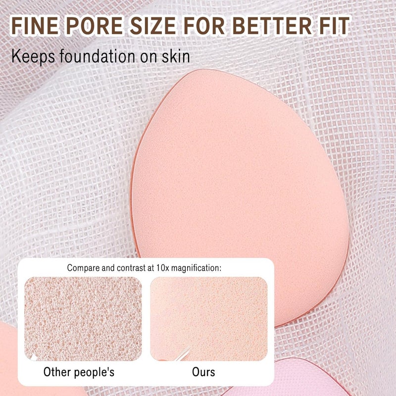 TORMEN 6 Pcs Air Cushion Makeup MINI Triangle Sponges Powder Puff Latex Free Multi Shaped Blender Wet & Dry Beauty Tool Set Suitable for All Cosmetics Foundation BB Cream Blush Powder (Mixed) - Image 4