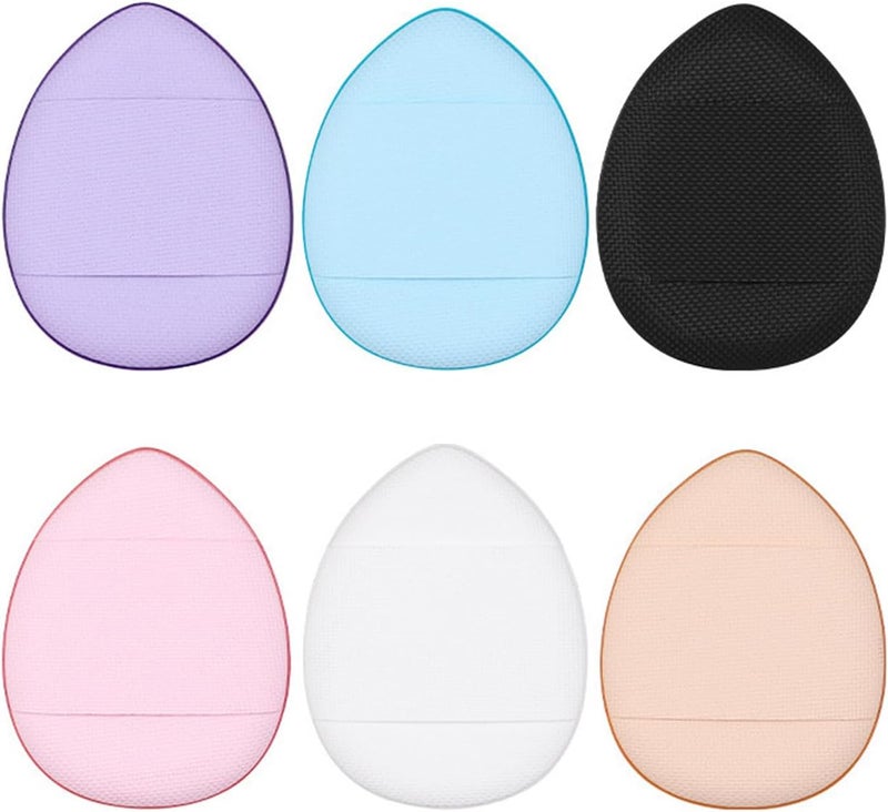 TORMEN 6 Pcs Air Cushion Makeup MINI Triangle Sponges Powder Puff Latex Free Multi Shaped Blender Wet & Dry Beauty Tool Set Suitable for All Cosmetics Foundation BB Cream Blush Powder (Mixed) - Image 1