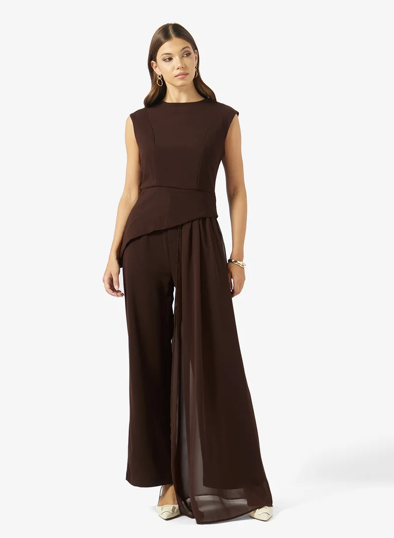 ايلا Asymmetric Top With Statement Pant