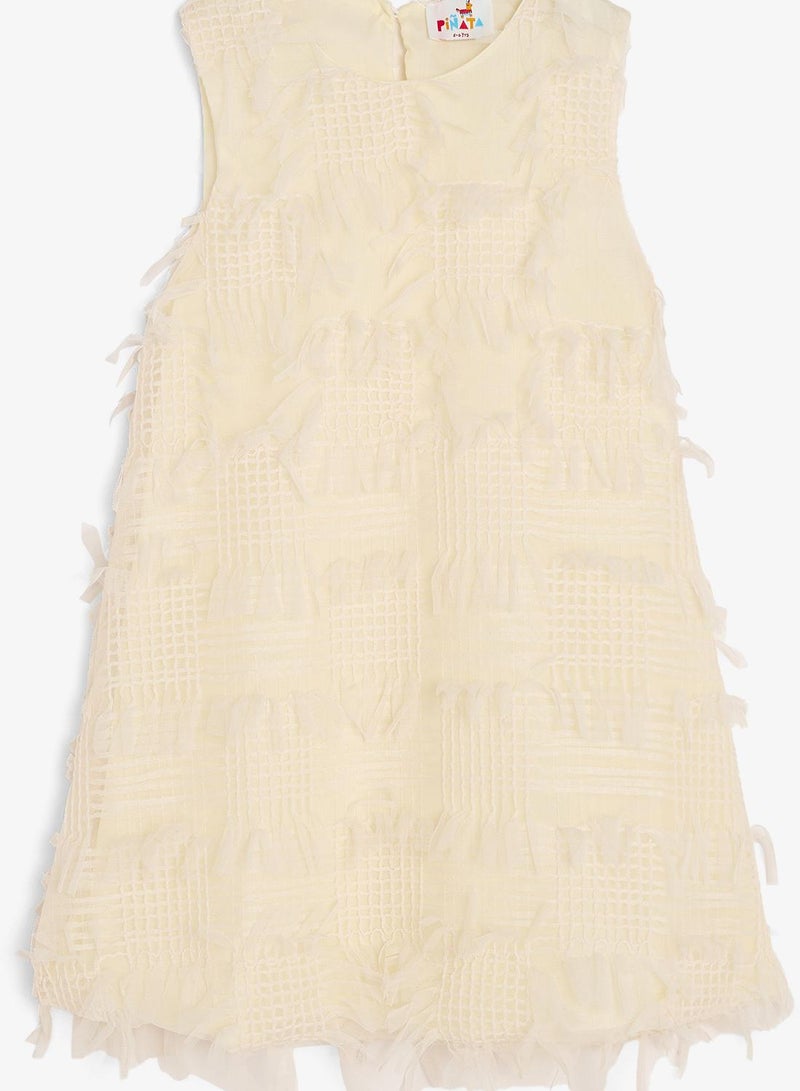 Pinata Textured A-Line Occasion Dress - Image 4