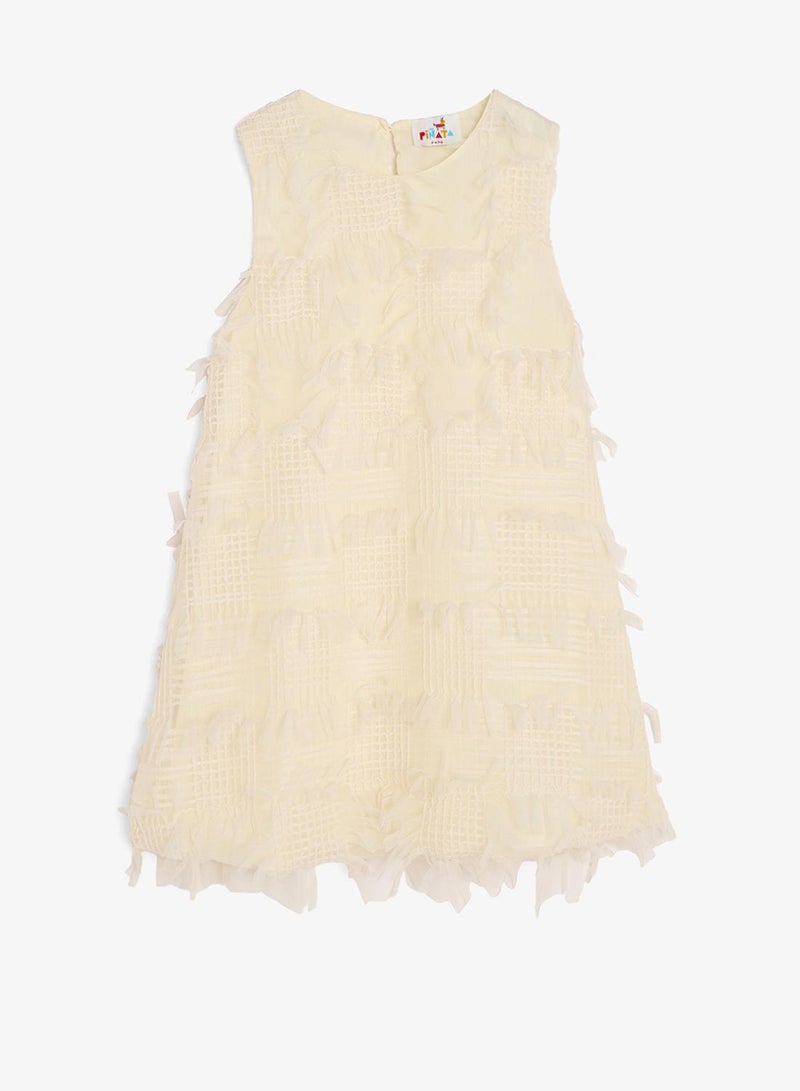 Pinata Textured A-Line Occasion Dress - Image 2