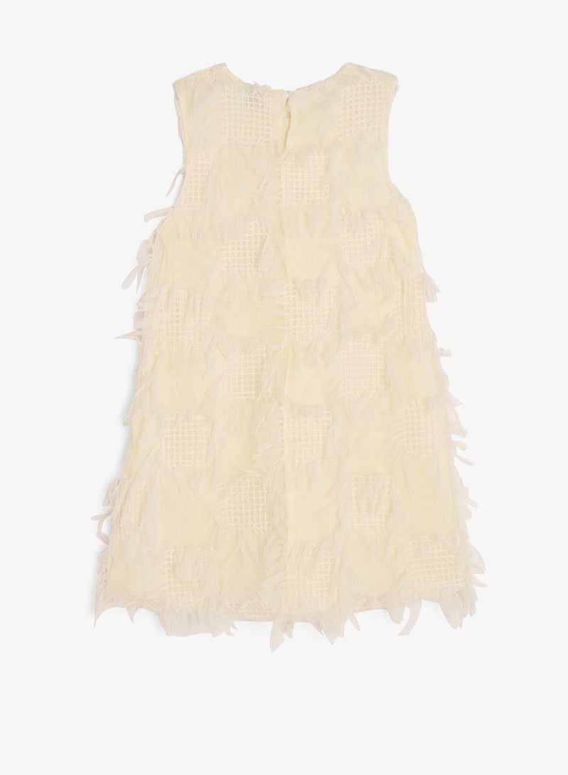Pinata Textured A-Line Occasion Dress - Image 3