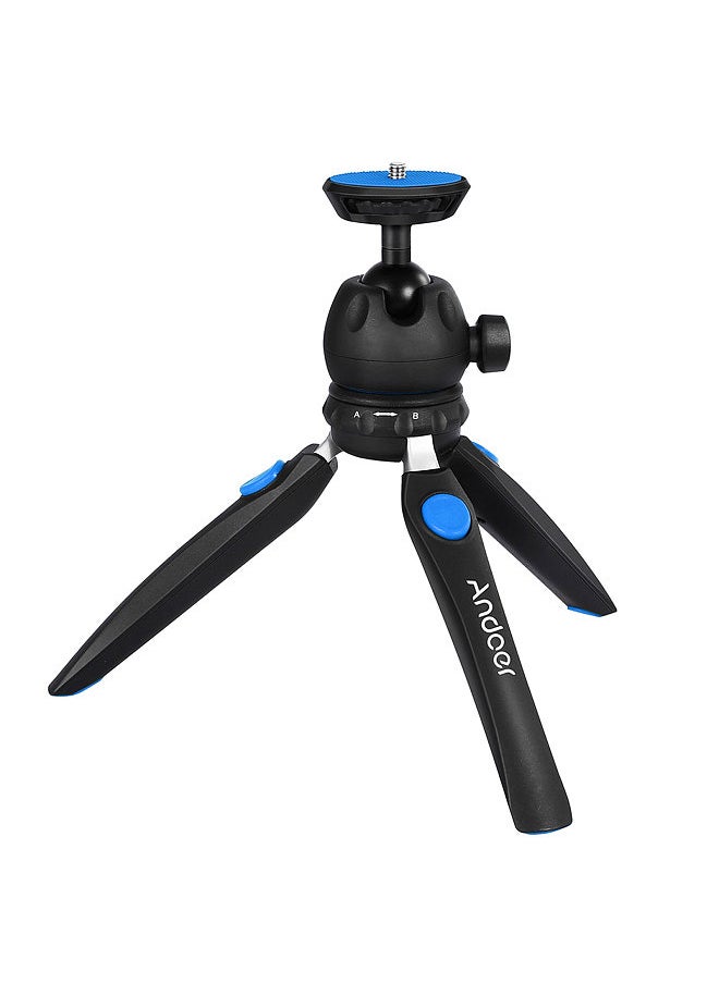 ANDOER - H20 Mini Tabletop Tripod Portable Foldable Phone Camera Tripod Stand with Removable Ball Head with 1/4 Inch Screw - Image 1