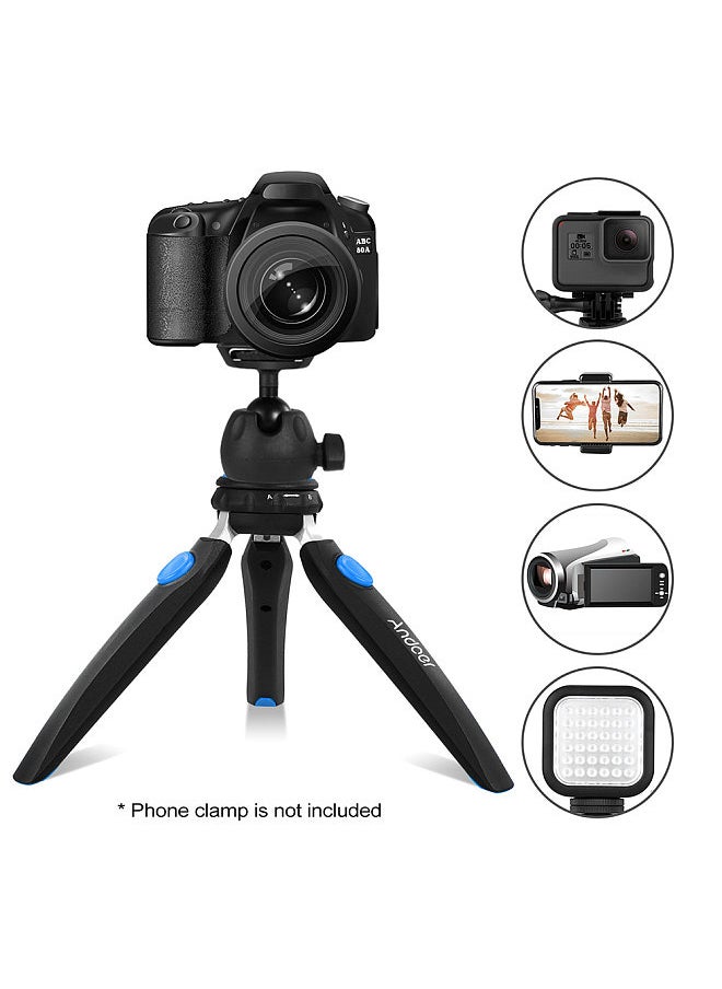 ANDOER - H20 Mini Tabletop Tripod Portable Foldable Phone Camera Tripod Stand with Removable Ball Head with 1/4 Inch Screw - Image 1