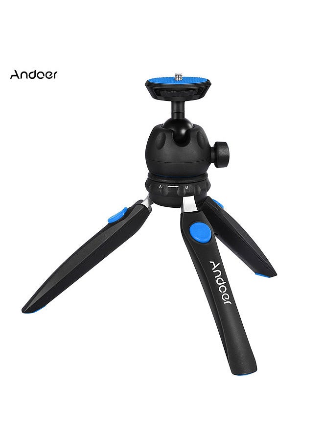 ANDOER - H20 Mini Tabletop Tripod Portable Foldable Phone Camera Tripod Stand with Removable Ball Head with 1/4 Inch Screw - Image 1